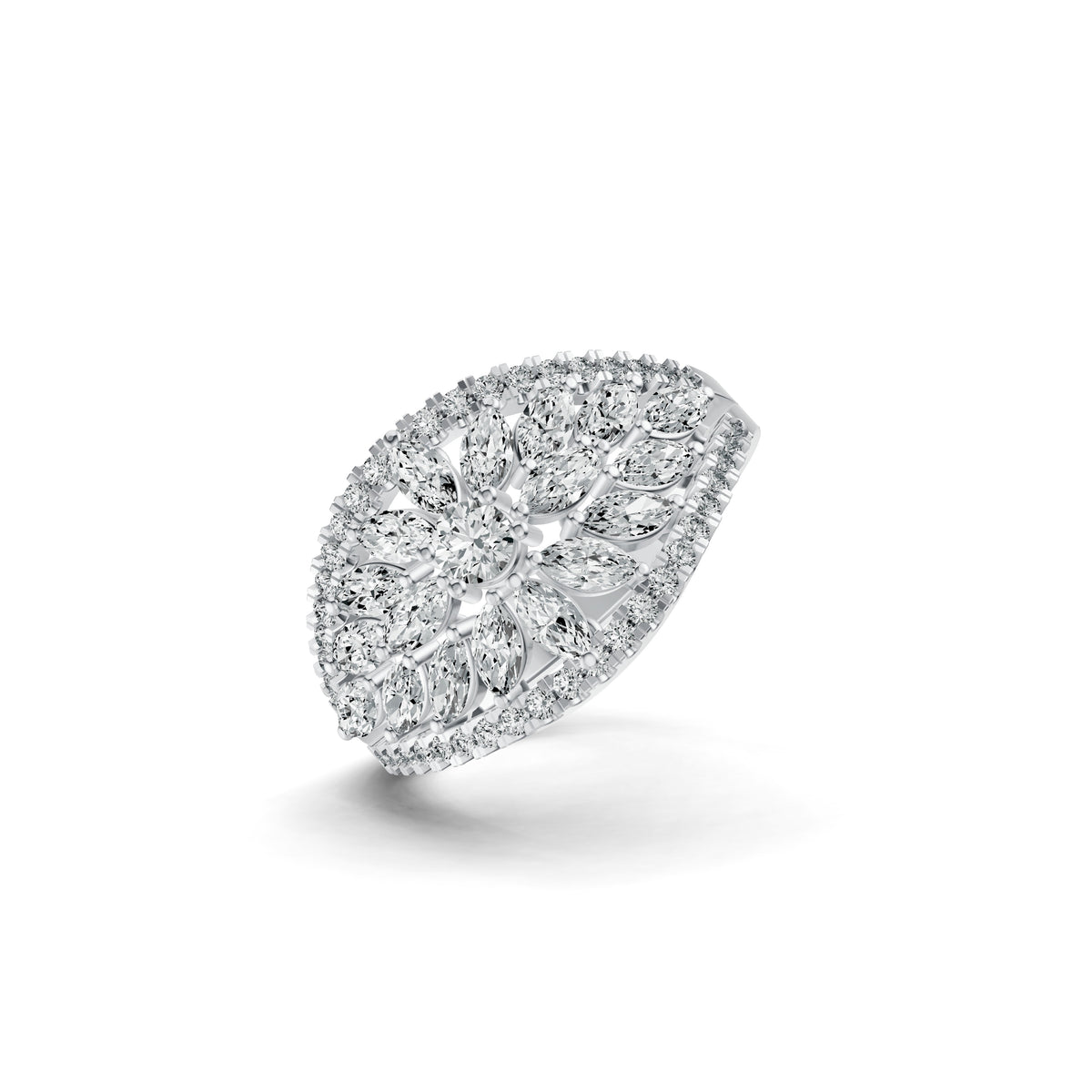 Majestic Marquise Bloom Diamond Ring