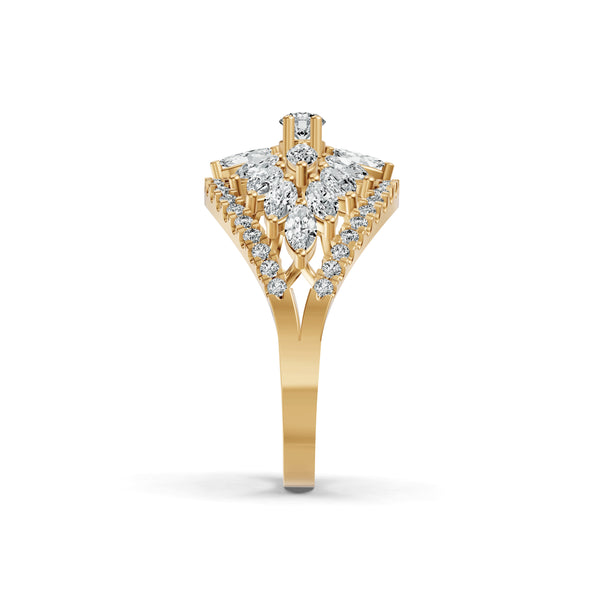 Majestic Marquise Bloom Diamond Ring