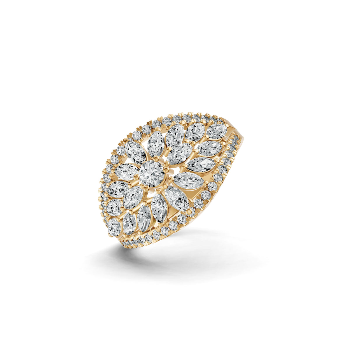 Majestic Marquise Bloom Diamond Ring