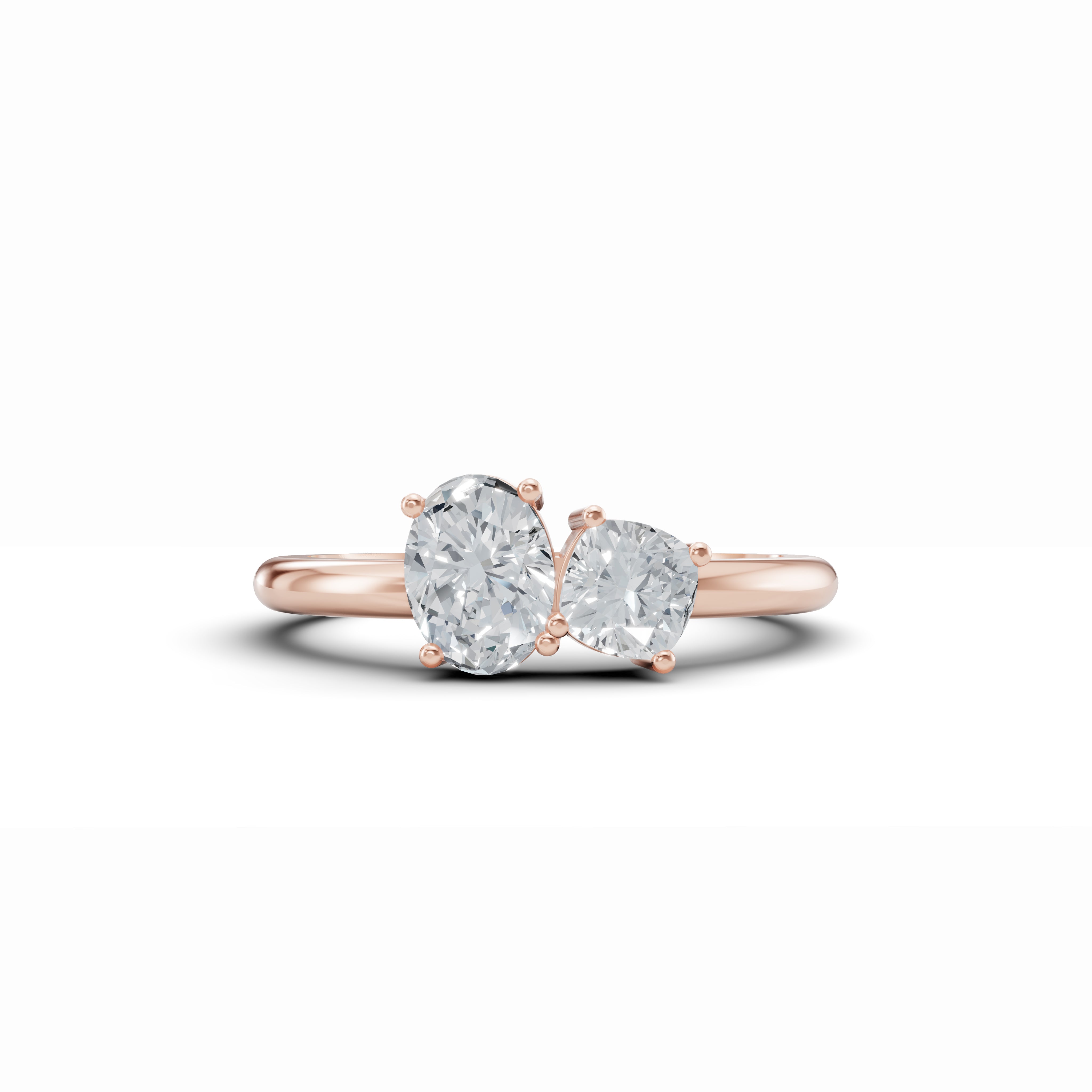 Amour Etoile Toi et Moi Solitaire Ring