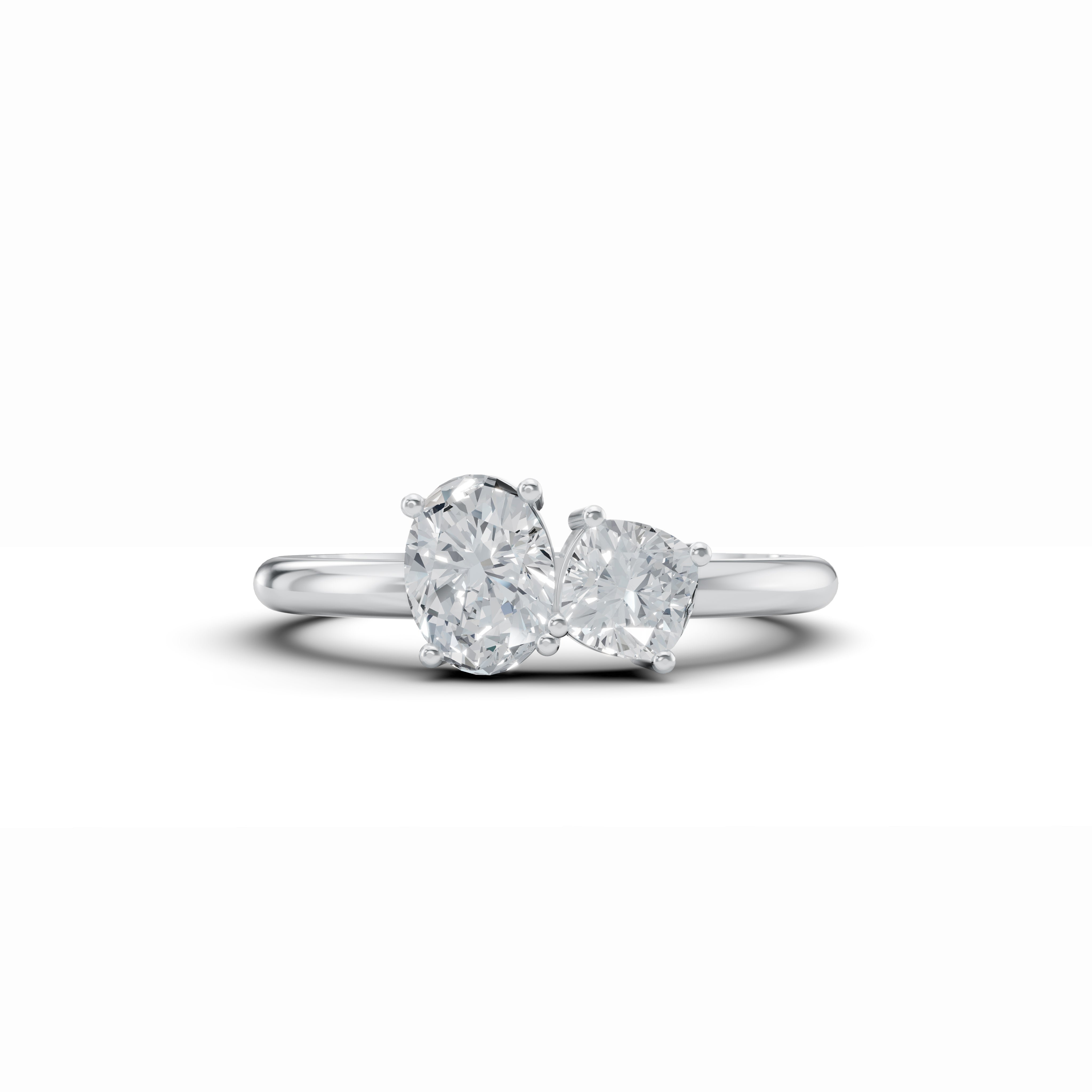 Amour Etoile Toi et Moi Solitaire Ring