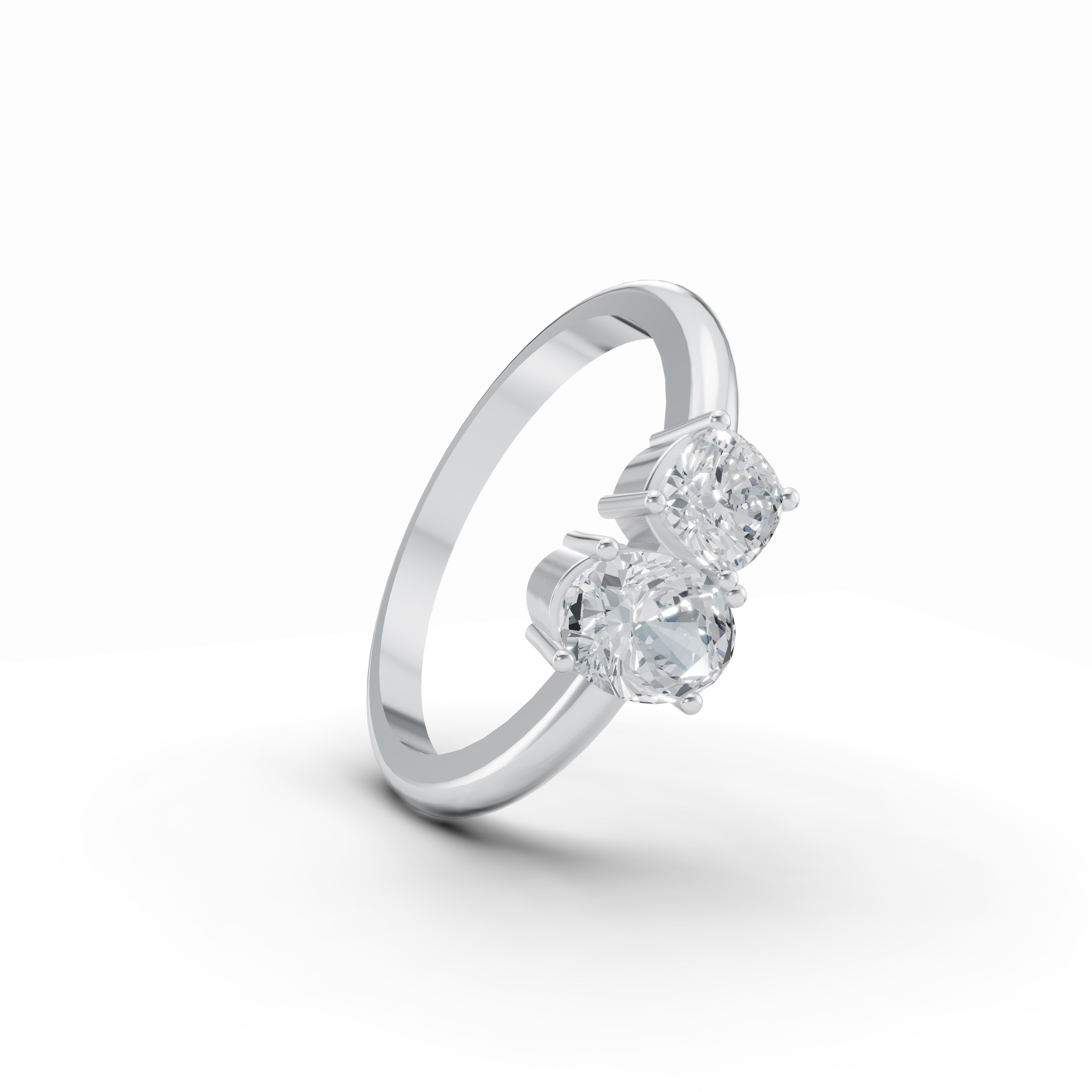 Amour Etoile Toi et Moi Solitaire Ring