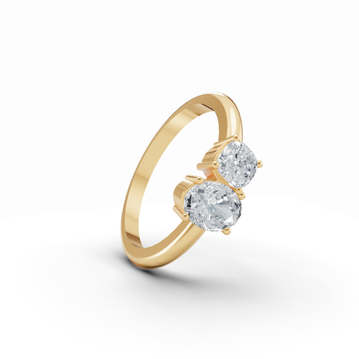 Amour Etoile Toi et Moi Solitaire Ring