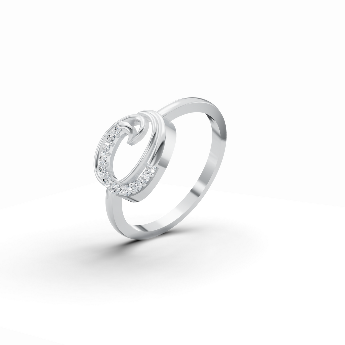 Ocean Wave Diamond Ring