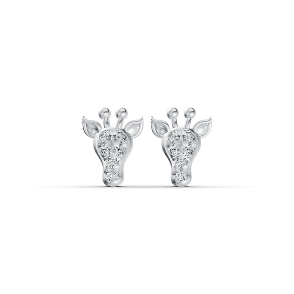 Charming Giraffe Diamond Studs