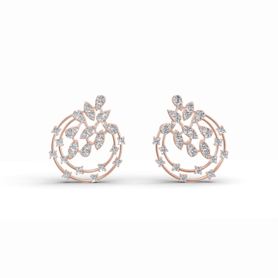 Stardust Floret Diamond Earrings
