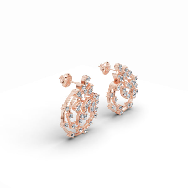 Stardust Floret Diamond Earrings
