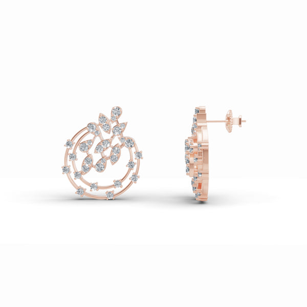 Stardust Floret Diamond Earrings