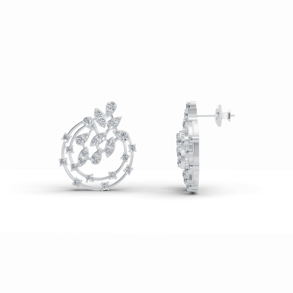 Stardust Floret Diamond Earrings
