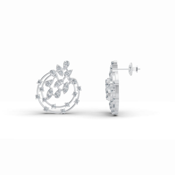 Stardust Floret Diamond Earrings