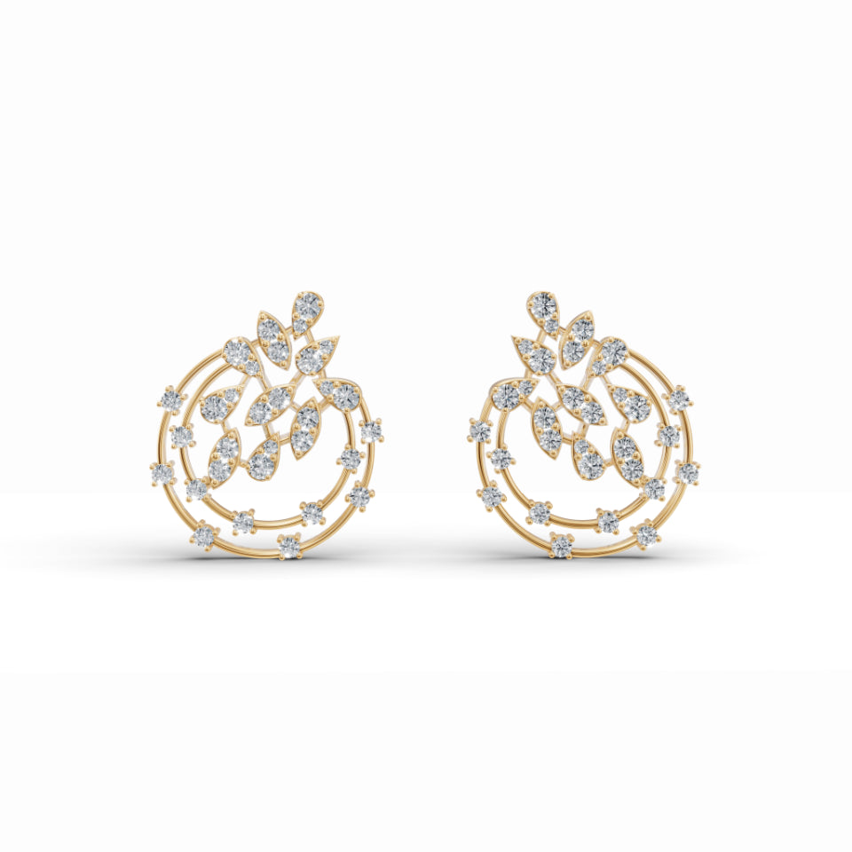 Stardust Floret Diamond Earrings