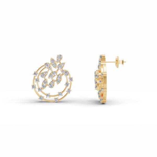 Stardust Floret Diamond Earrings
