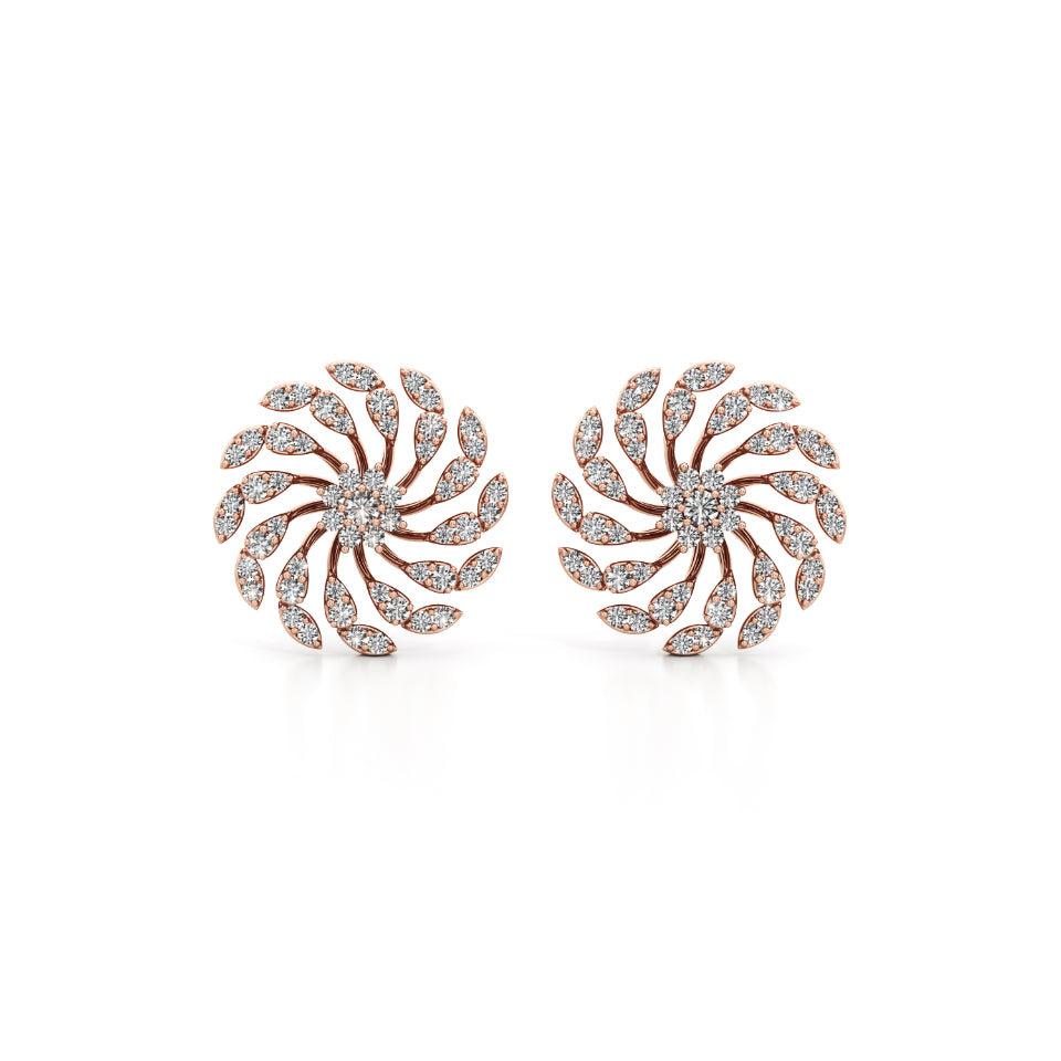 Charkha Garden Diamond Earrings