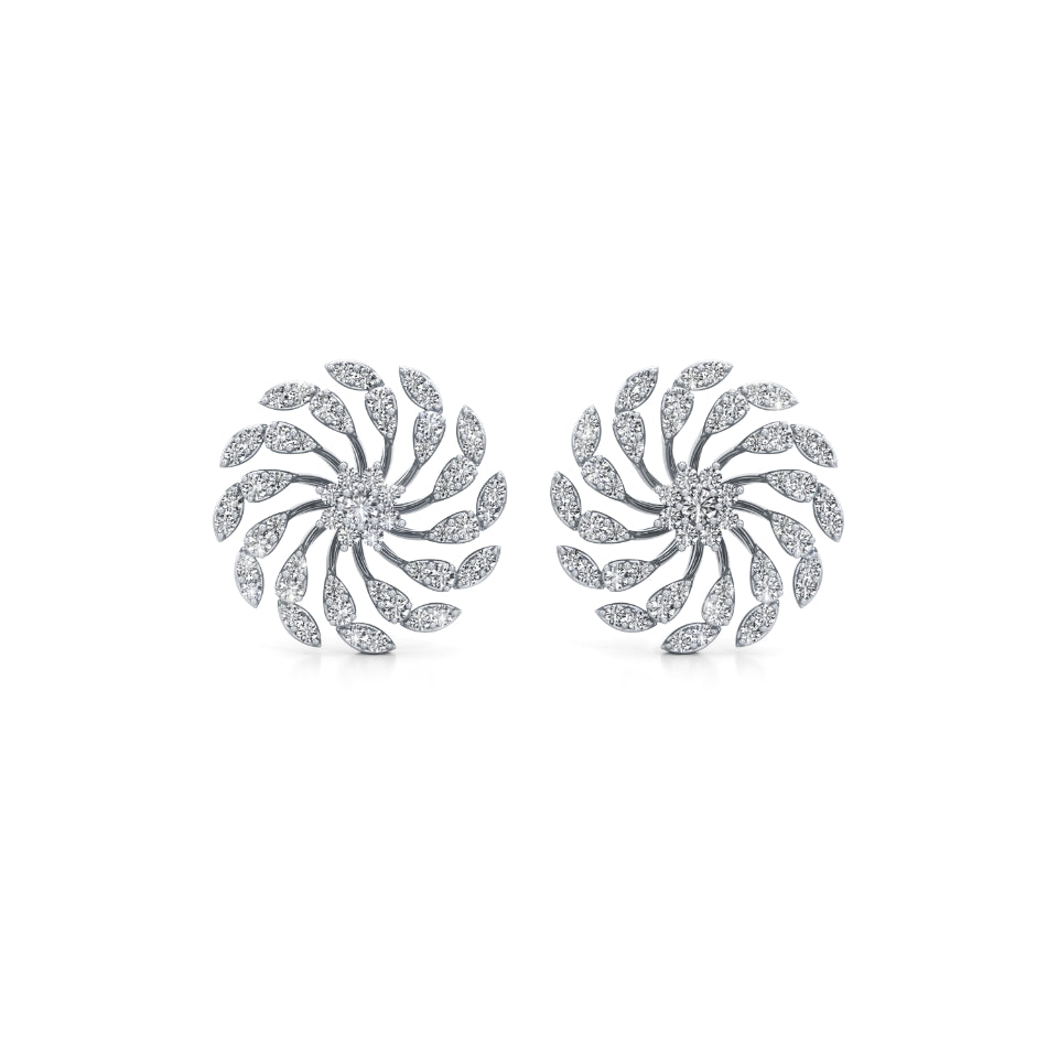 Charkha Garden Diamond Earrings