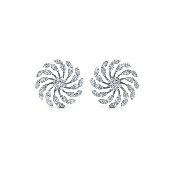 Charkha Garden Diamond Earrings
