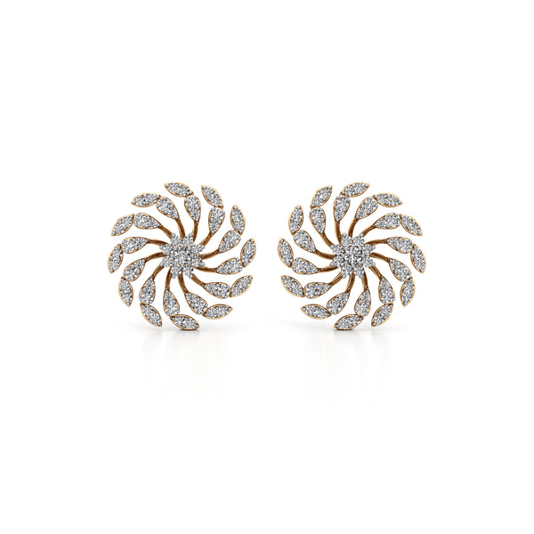 Charkha Garden Diamond Earrings