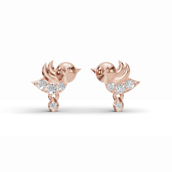 Tiny Tweet Diamond Earrings