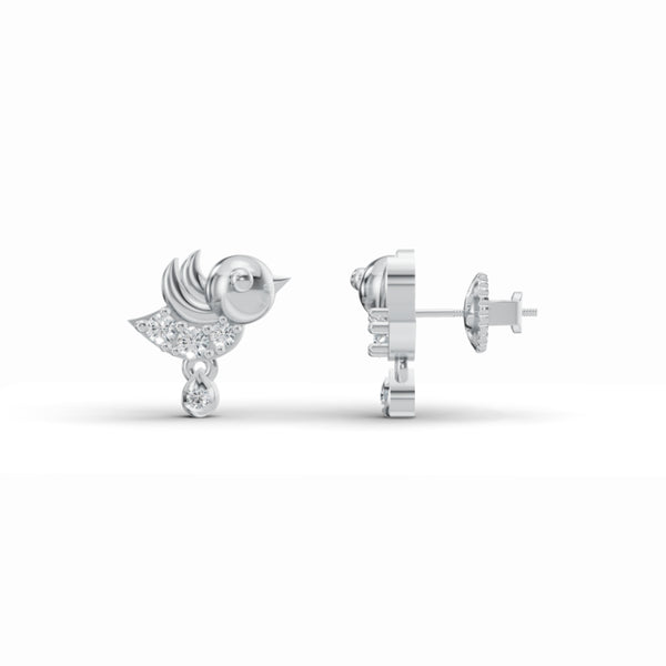 Tiny Tweet Diamond Earrings