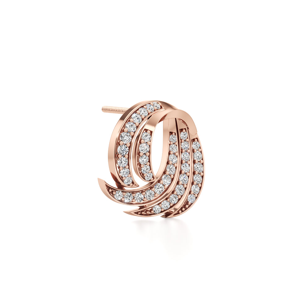 Gleaming Claw Diamond Earrings