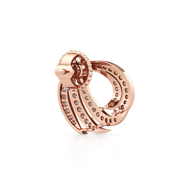 Gleaming Claw Diamond Earrings