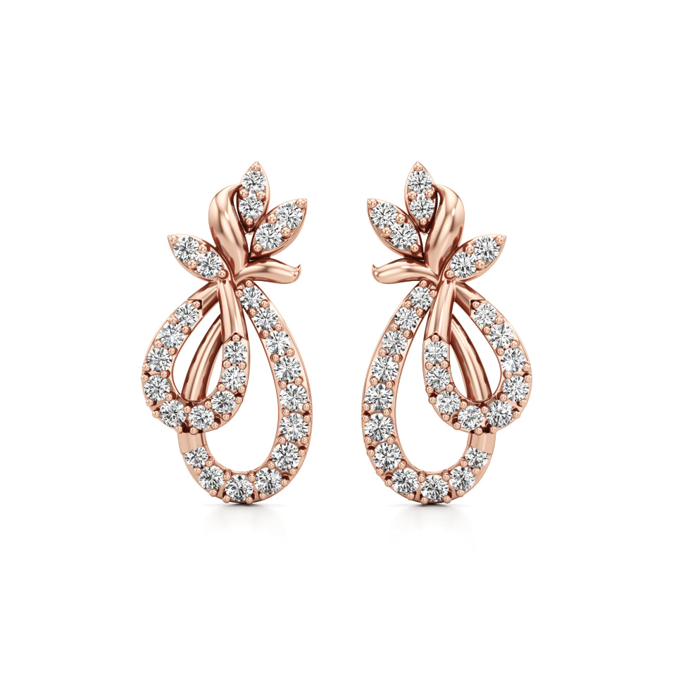Petal Love Bunch Diamond Earrings
