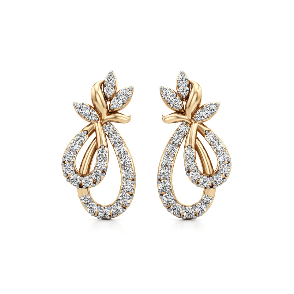 Petal Love Bunch Diamond Earrings