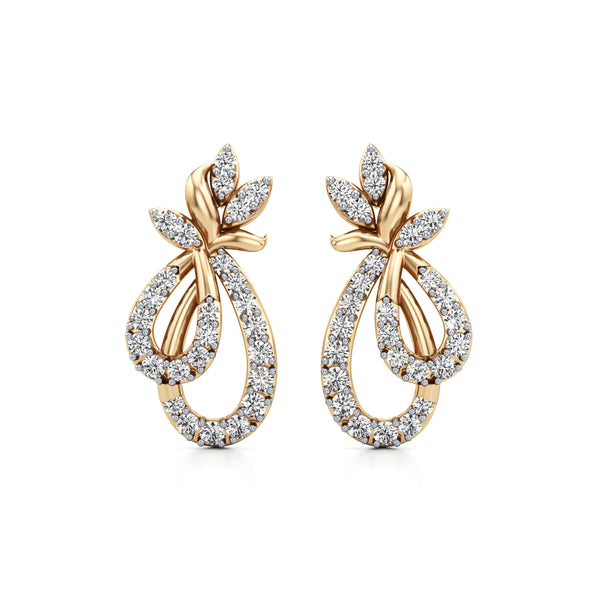 Petal Love Bunch Diamond Earrings
