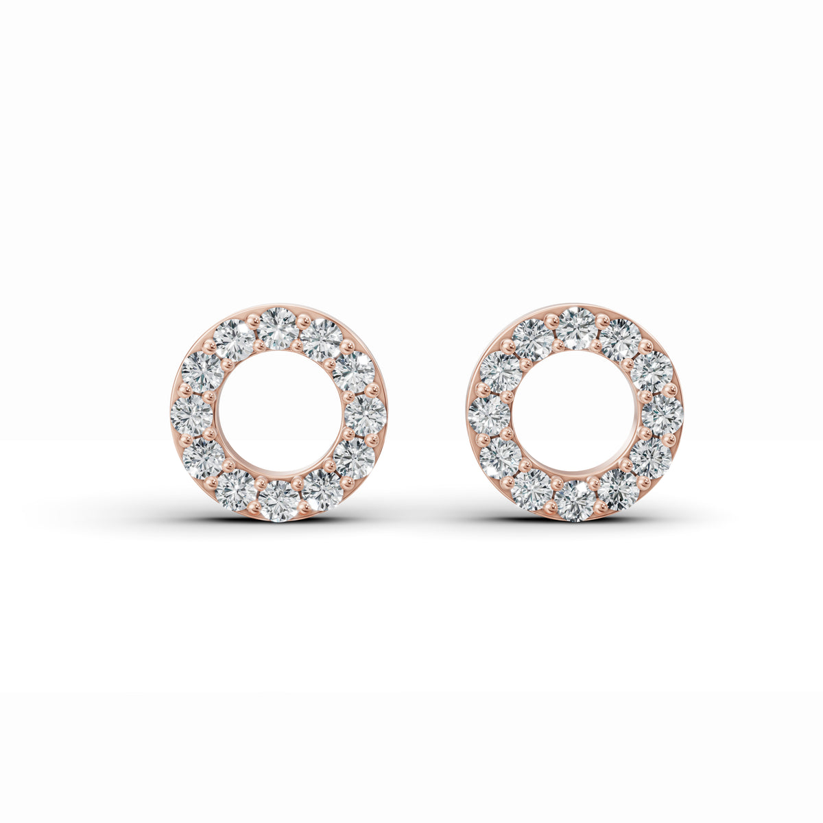 Timeless Round Diamond Stud Earrings