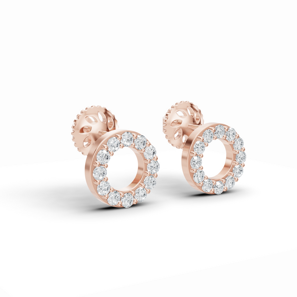 Timeless Round Diamond Stud Earrings