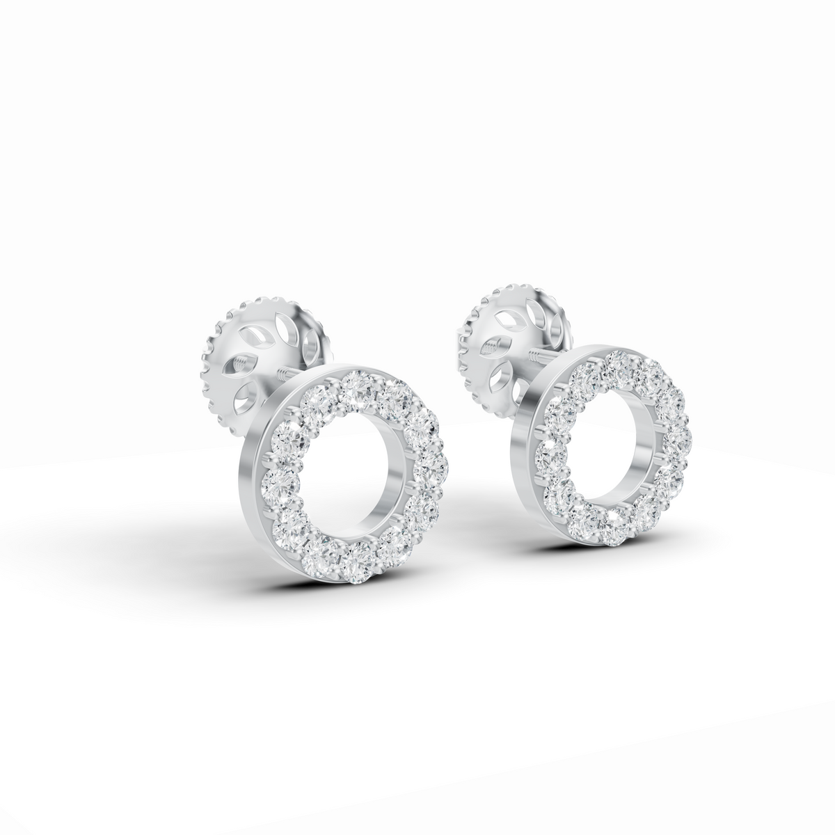 Timeless Round Diamond Stud Earrings