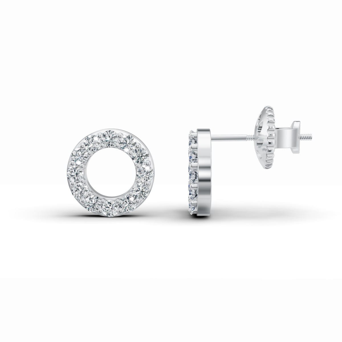 Timeless Round Diamond Stud Earrings