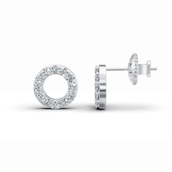 Timeless Round Diamond Stud Earrings