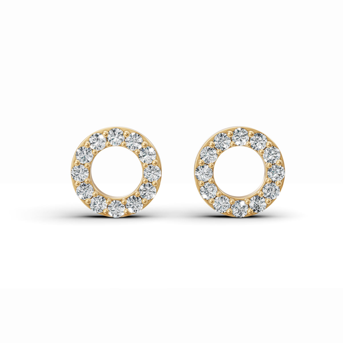 Timeless Round Diamond Stud Earrings