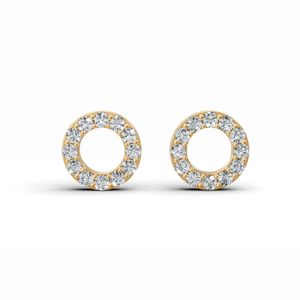Timeless Round Diamond Stud Earrings