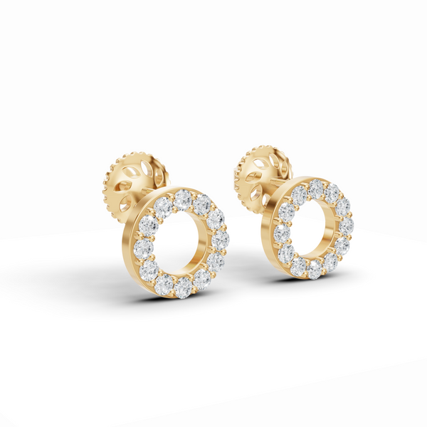 Timeless Round Diamond Stud Earrings