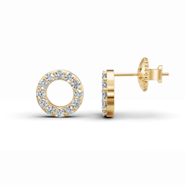 Timeless Round Diamond Stud Earrings