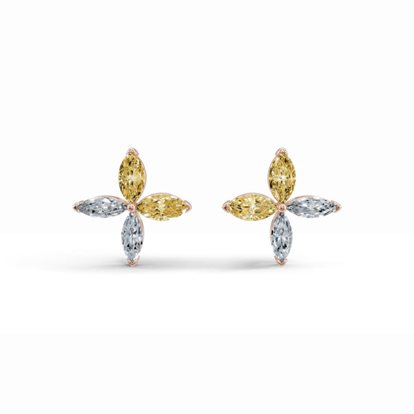Dancing Marquise Diamond Earrings