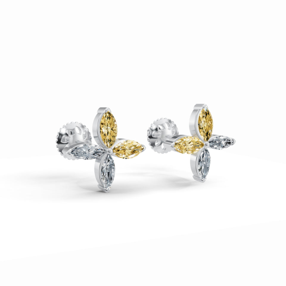 Dancing Marquise Diamond Earrings