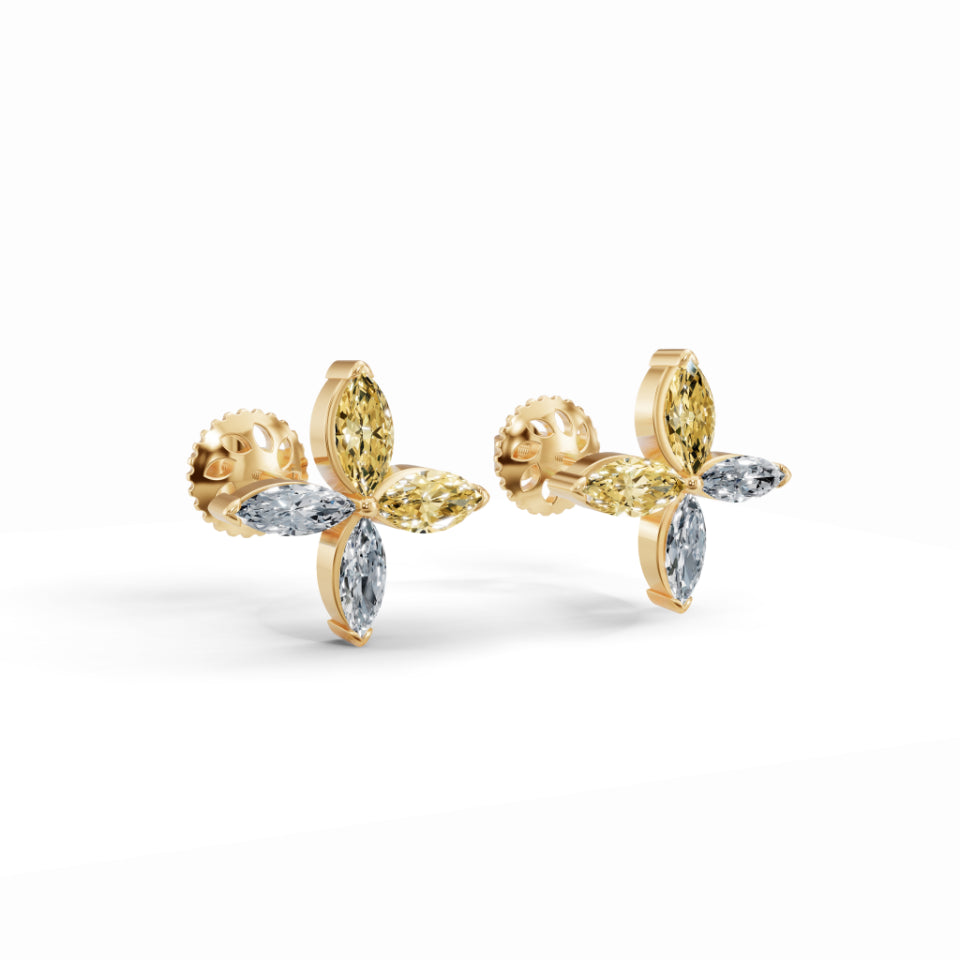 Dancing Marquise Diamond Earrings