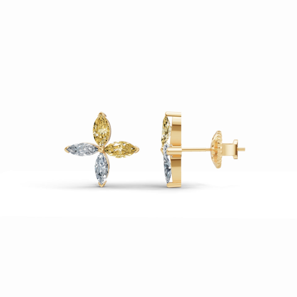 Dancing Marquise Diamond Earrings