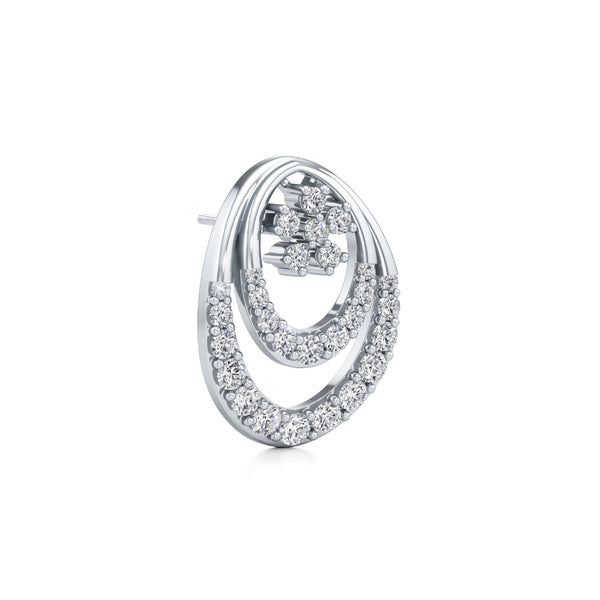 Delicate Circlet Diamond Earrings