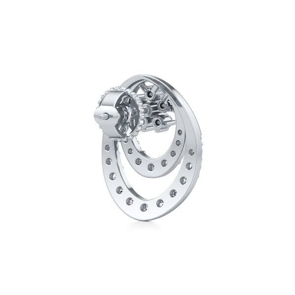 Delicate Circlet Diamond Earrings