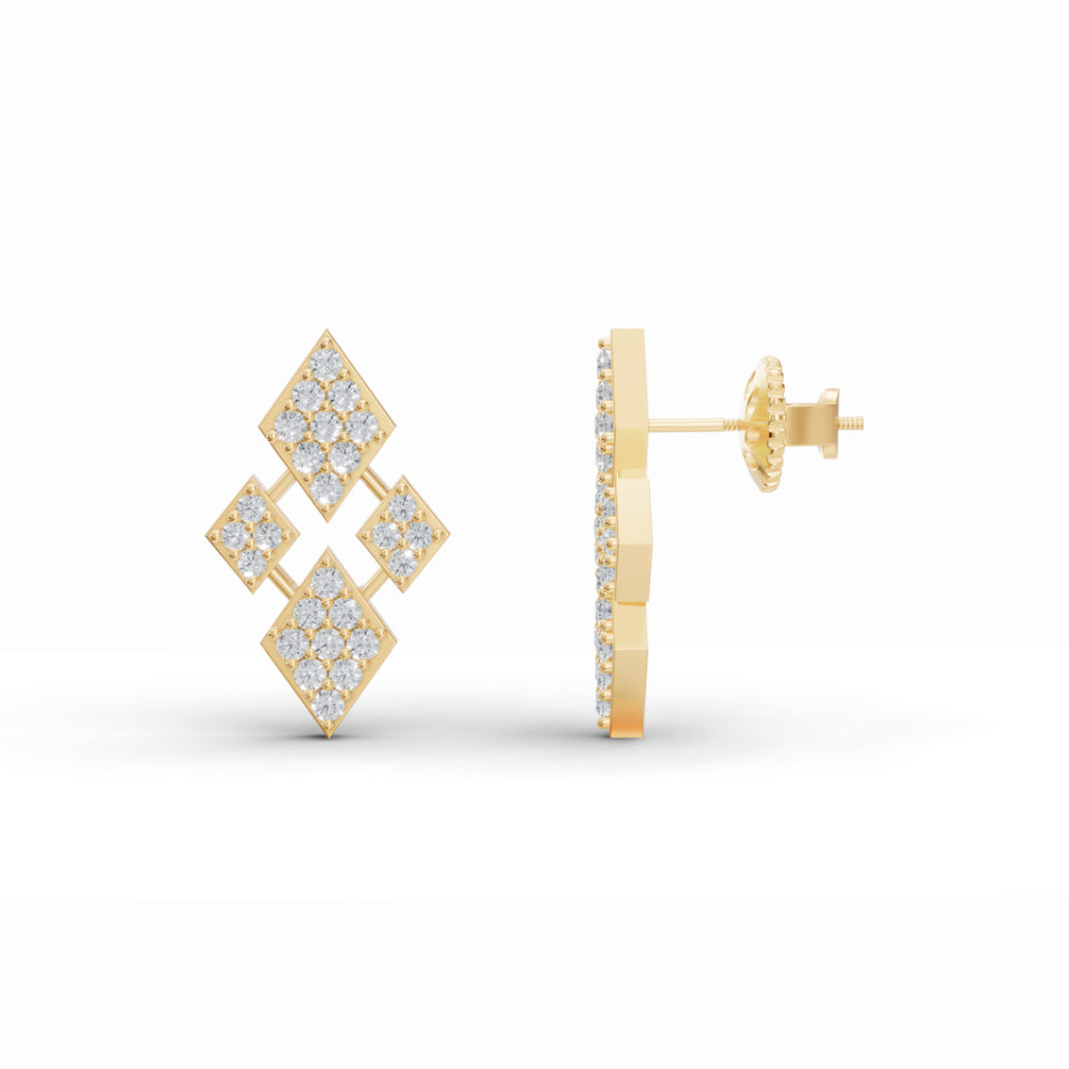 Diamond Cluster Constellation Studs