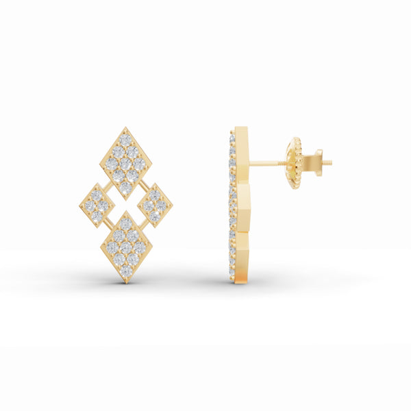 Diamond Cluster Constellation Studs