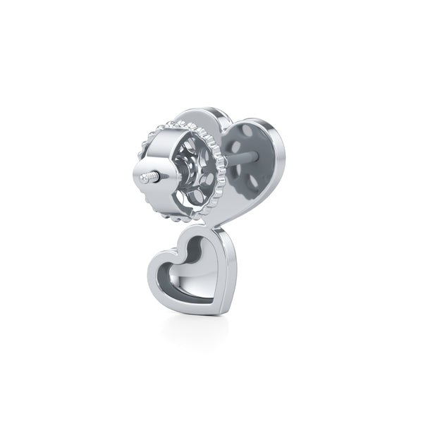Heartbeat Stud Diamond Earrings