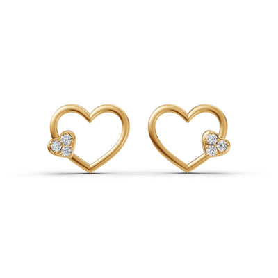 Subtle Pave Diamond Earring