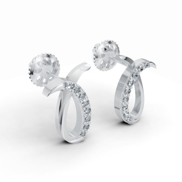 Diamond Swirl Studs