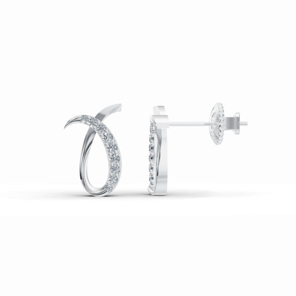 Diamond Swirl Studs