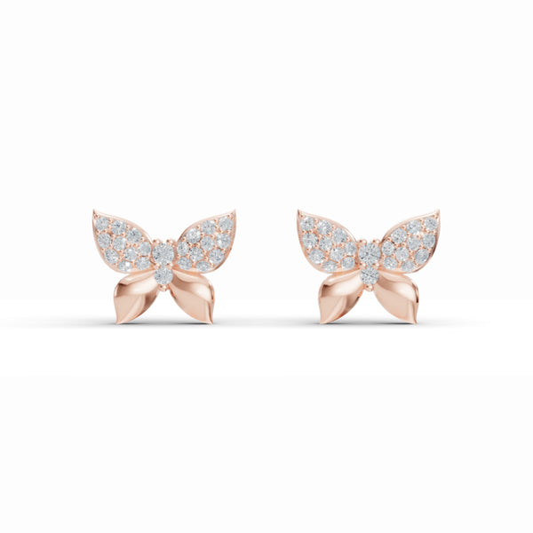 Ethereal Butterfly Diamond Studs