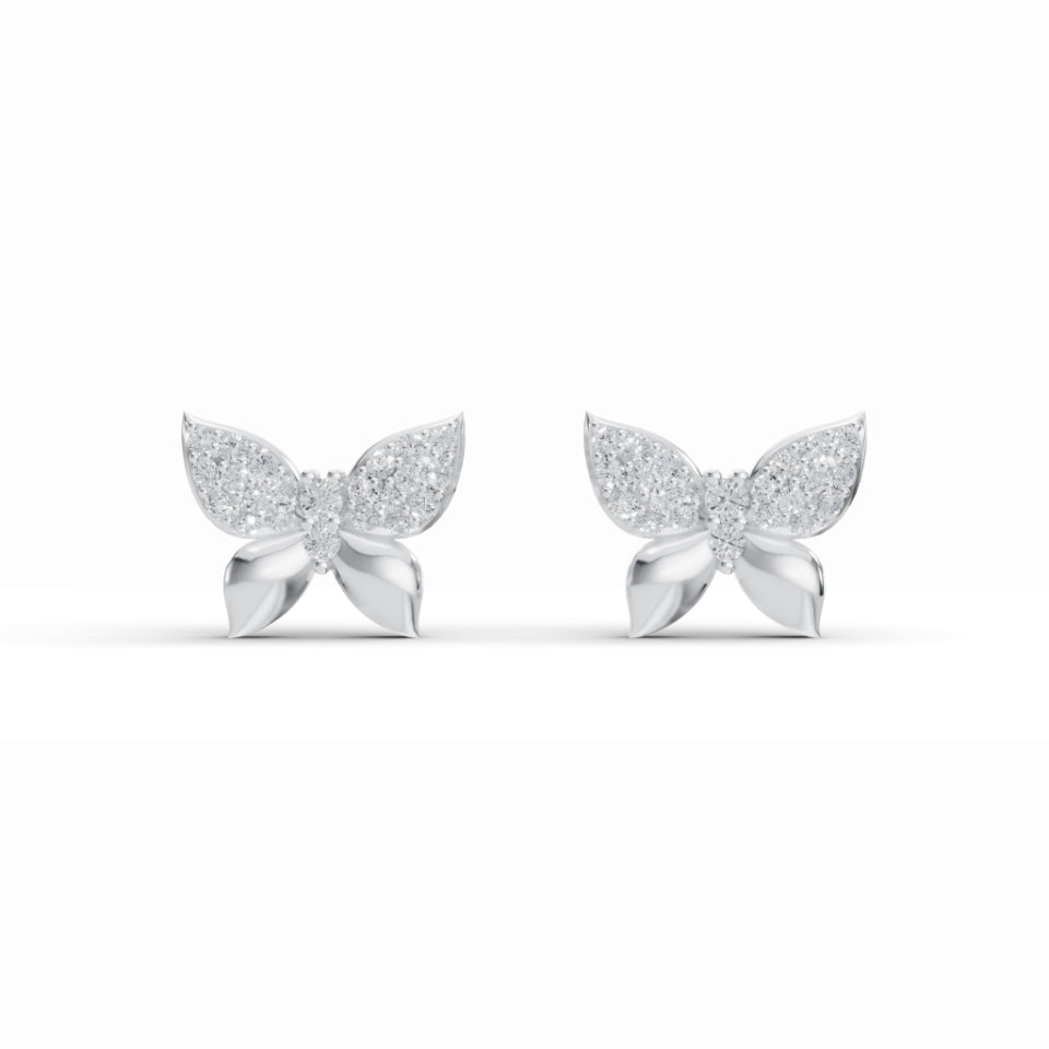 Ethereal Butterfly Diamond Studs